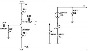 Amplifier Bias Circuit and Small-Signal Circuit