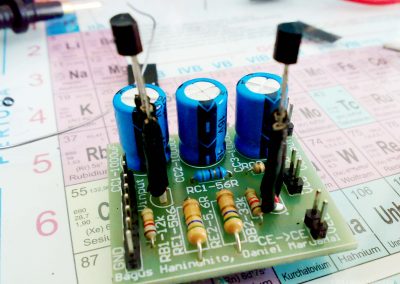 Implementation of Two-Stage Amplifier using 2N2222 BJT