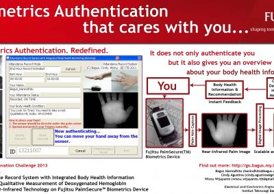 Fujitsu PalmSecure for Authentication and Health